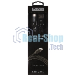 Кабель Qumo Type-С кабель, 1м, USB 3.0, 5В, 3А, 15Вт, металлическая оплетка, металлический коннектор, черный