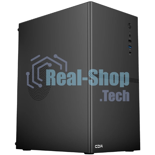 Компьютерный корпус CBR mATX Minitower V863, без БП, 1хUSB 3.0 Type C, 1хUSB 3.0, 1хUSB 2.0, HD Audio+Mic, черный PCC-MATX-V863-WPSU