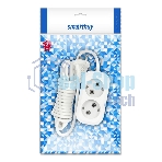 Удлинитель бытовой Smartbuy (SBE-10-2-05-N) 2 гнз х 5,0 м (10А/2.2 кВт, ПВС 2х1.0)