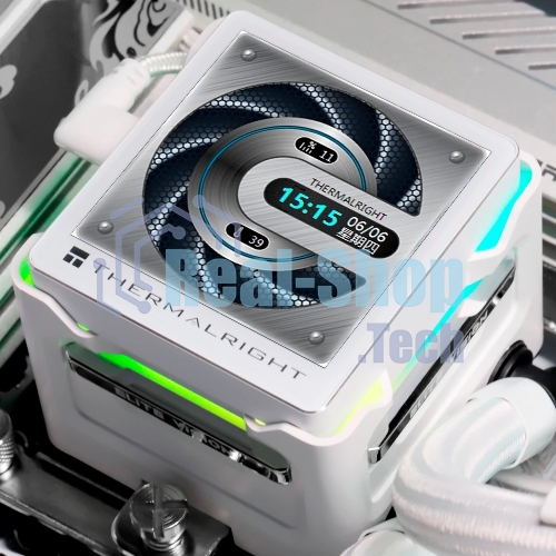 Система жидкостного охлаждения Thermalright Elite Vision 360 (360mm, LED, White, ARGB/Fans: 3x120mm, 69CFM, 27dBA, 2150RPM/Pump height 63mm, Rad thickness 27mm/S: 1700, 1200, 1851, 115X, 2011, 2066, AM5, AM4)