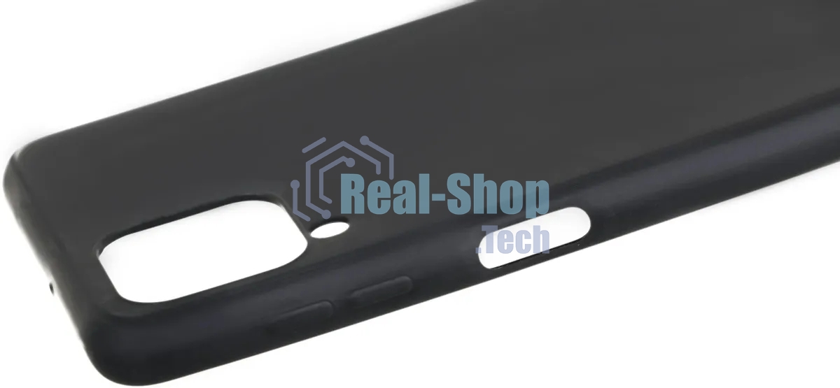 Чехол (клип-кейс) BORASCO Silicone Case, для Samsung Galaxy A22/M22, черный