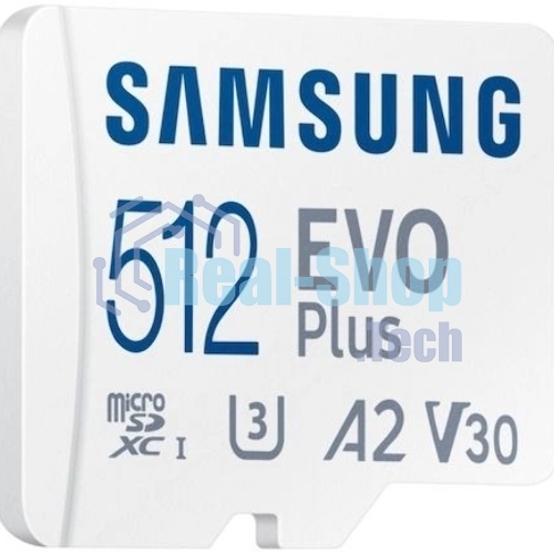 Флеш карта microSDXC 512Gb Samsung MB-MC512SA/EU EVO Plus + adapter