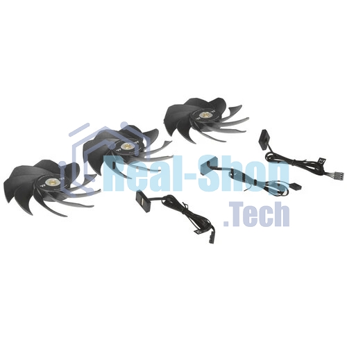 Вентилятор Thermaltake Toughfan EX14 Pro реверсивный 140x140x25mm черный 4-pin 31.6-34.1dB Ret (CL-F172-PL14BL-A)