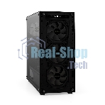 Компьютерный корпус Miditower ExeGate i3 BASE-EVO800 (ATX, БП EVO800RGb с вент. 12 см, с окном, 1хUSB+1хUSB 3.0, аудио, 4 вент. 12см с RGb подсветкой)