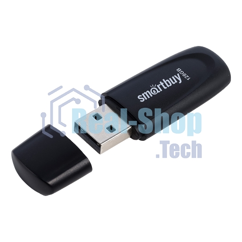 Флешка USB SmartBuy Scout black (SB128Gb2SCK), 128Gb, USB 2.0, R/W 30/15, черный