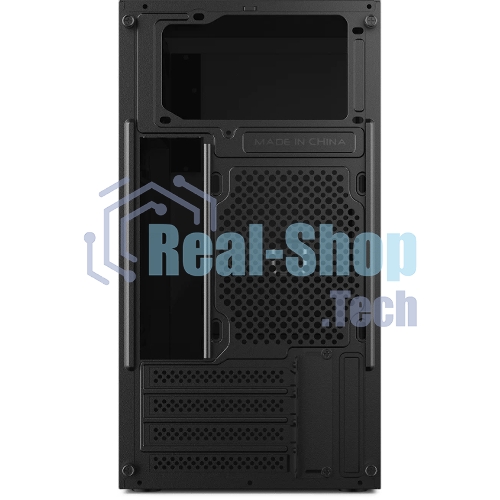 Компьютерный корпус CBR mATX Minitower V865, без БП, 1хUSB 3.0, 2хUSB 2.0, HD Audio+Mic, Digital Screen, черный