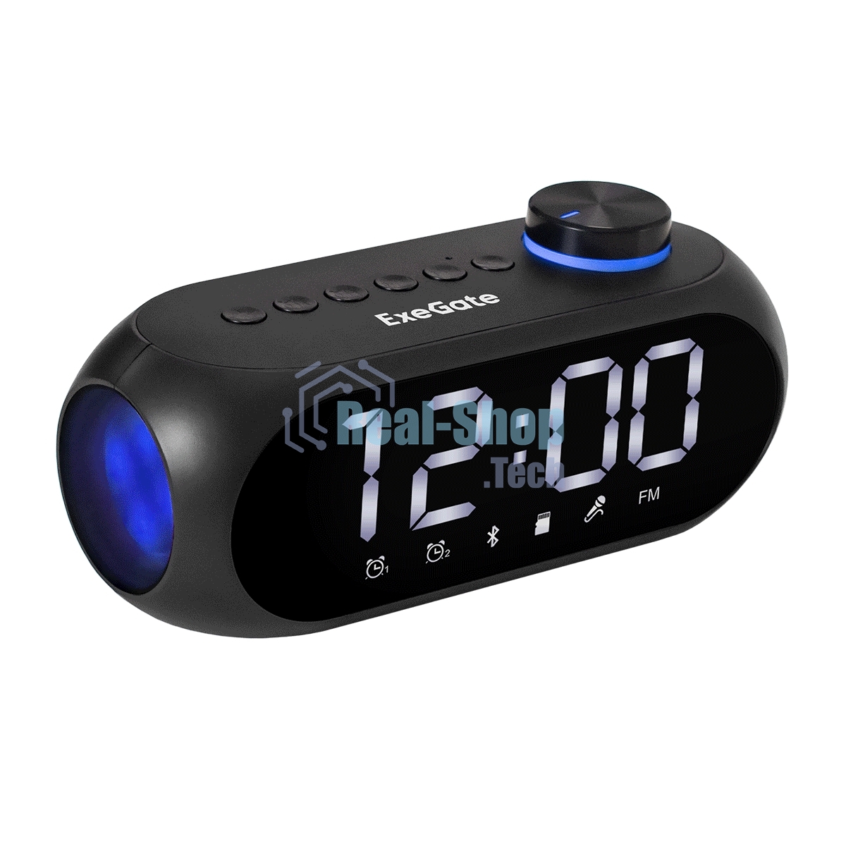 Колонка-часы ExeGate Yo 520 Bluetooth 3 Вт черный