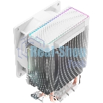 Кулер для процессора Ocypus Gamma A20 WH ARGB, 92mm FARGB FAN, Top FARGB Panel, 2 HEAT PIPES, 3-PIN, 1900 RPM, 21DBA, HYDRO BEARING, LGA115X/1200/1700/18XX, AM4/AM5