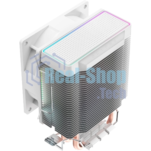 Кулер для процессора Ocypus Gamma A20 WH ARGB, 92mm FARGB FAN, Top FARGB Panel, 2 HEAT PIPES, 3-PIN, 1900 RPM, 21DBA, HYDRO BEARING, LGA115X/1200/1700/18XX, AM4/AM5