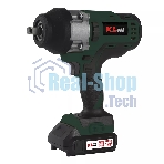 Профессиональный бесщеточный гайковерт аккумуляторный KLPRO KLSS18BHX-20 (18В, Li-ion-2шт, 2.0Ач, 800Нм, 2 скорости, подсветка,З/У,в кейсе)