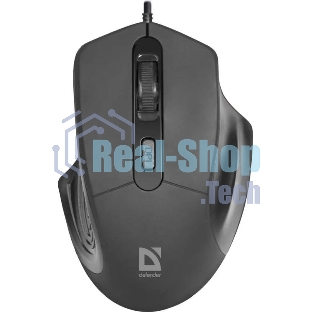 Мышь проводная Defender Datum MB-347 черный, 1600 dpi, USB, кнопки - 4
