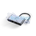 Распределитель Infobit iHub 301 3 подключения через 1 кабель USB-С