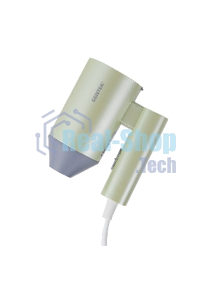 Фен Centek CT-2203 зеленый, 1600 Вт, компактный, ионизация