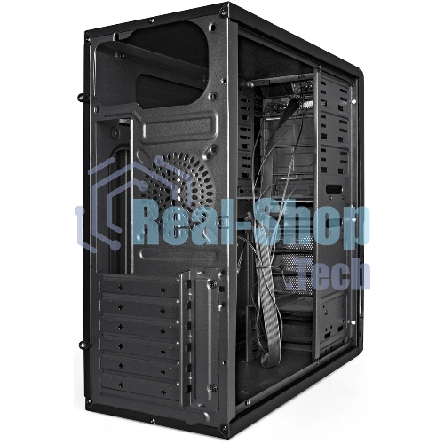 Компьютерный корпус Miditower ExeGate XP-329S-UNS450 (ATX, БП UNS450 с вент. 12см, 2*USB, аудио, черный)
