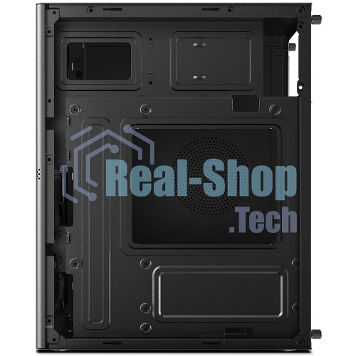 Компьютерный корпус CBR mATX Minitower V865, без БП, 1хUSB 3.0, 2хUSB 2.0, HD Audio+Mic, Digital Screen, черный
