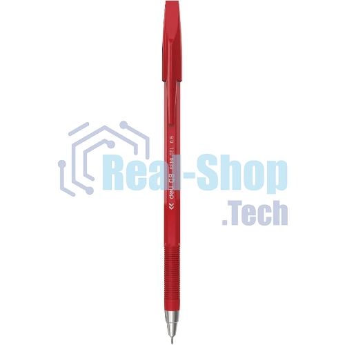 Набор ручек шариковых Deli Think EQ8-RD, красные чернила (12шт), линия 0.5мм