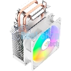 Кулер для процессора Ocypus Gamma A20 WH ARGB, 92mm FARGB FAN, Top FARGB Panel, 2 HEAT PIPES, 3-PIN, 1900 RPM, 21DBA, HYDRO BEARING, LGA115X/1200/1700/18XX, AM4/AM5