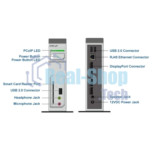 Нулевой клиент Leadtek TERA2140 (292E) 3292E009101 DISPLAYPORTx4+USBx3+AUDIO+SC+RJ45