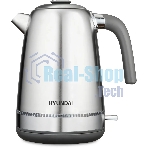 Чайник электрический Hyundai HYK-S5806 1.7 л, 2200 Вт, серебристый матовый/черный