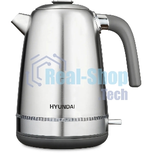 Чайник электрический Hyundai HYK-S5806 1.7 л, 2200 Вт, серебристый матовый/черный