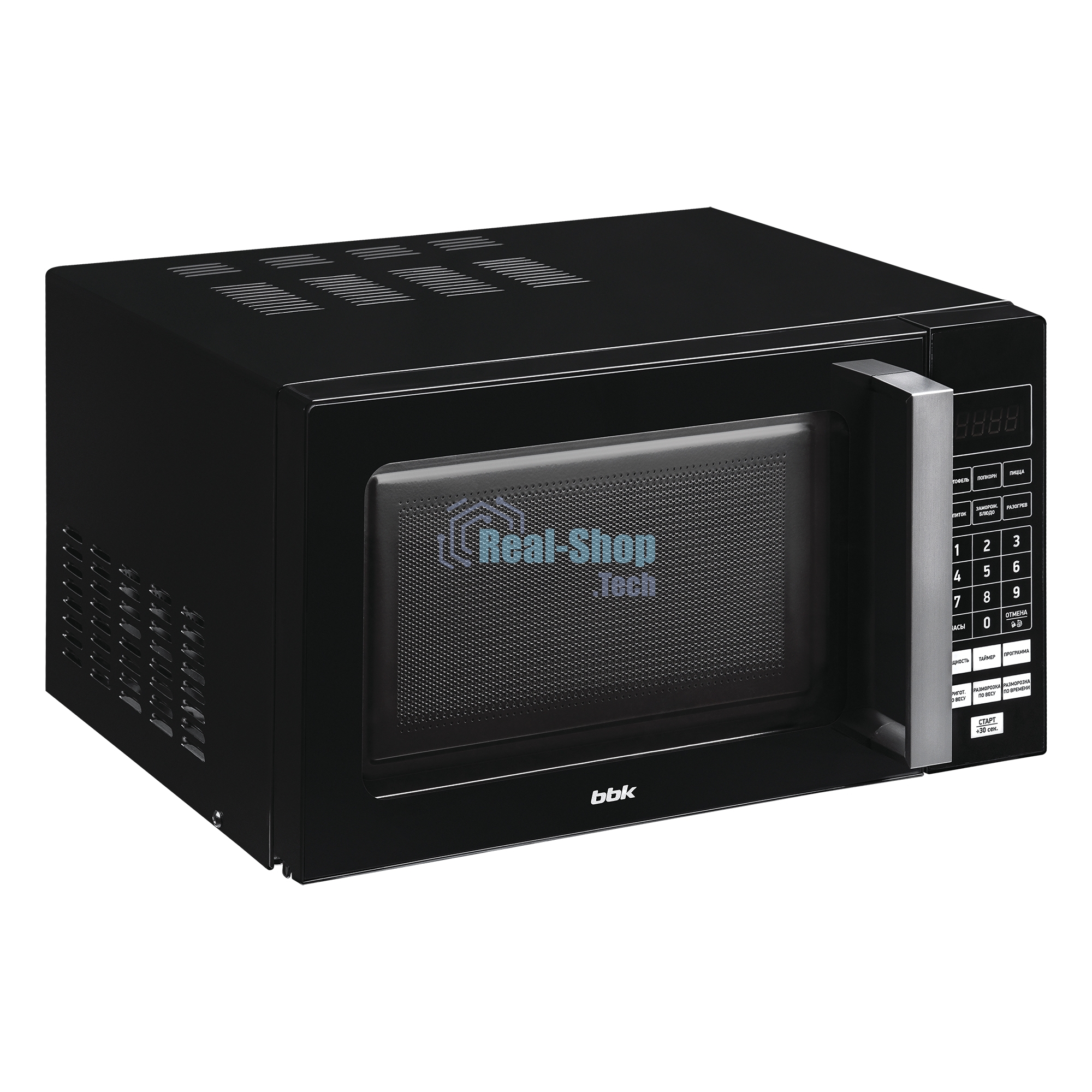Микроволновая печь BBK 20MWS-779S/B черный, 20 л, 700 Вт, переключатели - сенсор