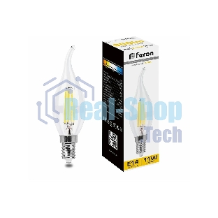 Лампа светодиодная Feron LB-714 11W 230V E14 2700K прозрачная