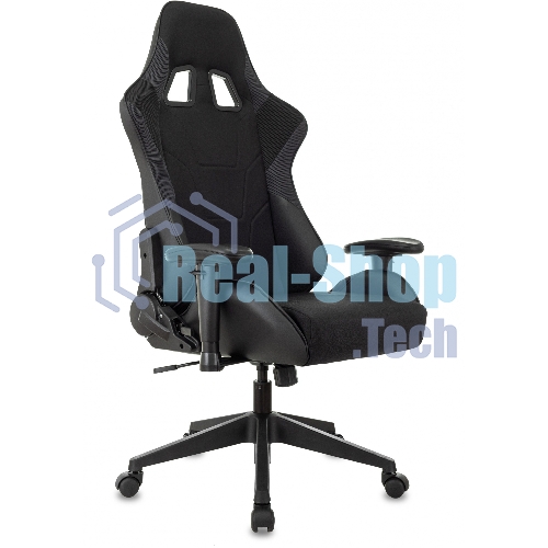 Кресло Бюрократ VIKING 4 AERO BLACK EDITION черный, экокожа, 120 кг, механизм качания