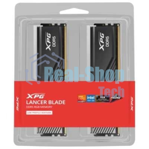 Оперативная память ADATA XPG Lancer Blade RGB, DDR5, 32GB (2x16GB), 6000 MHz, CL36, с радиатором, RGB, черный