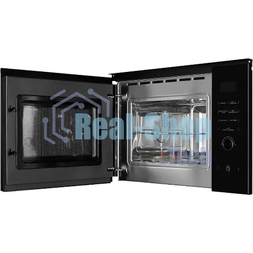 Встраиваемая микроволновая печь Kuppersberg HMW 650 BL встраиваемая, 38х56х55 см, 25л., 900Вт, 8 программ, гриль, черный