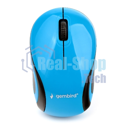 Мышь беспроводная Gembird MUSW-620 синий, 1200 dpi, радиоканал, USB, кнопки - 3
