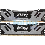 Оперативная память Kingston Fury Renegade, DDR5, 32Gb (2x16Gb), 7200MHz, CL38, DIMM, с радиатором, серебристый/черный