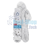 Удлинитель Smartbuy (SBE-16-3-05m-ZS) 3 роз х 5,0 м - белый