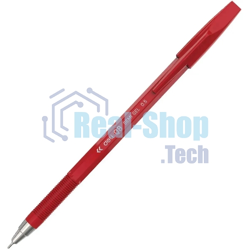 Набор ручек шариковых Deli Think EQ8-RD, красные чернила (12шт), линия 0.5мм
