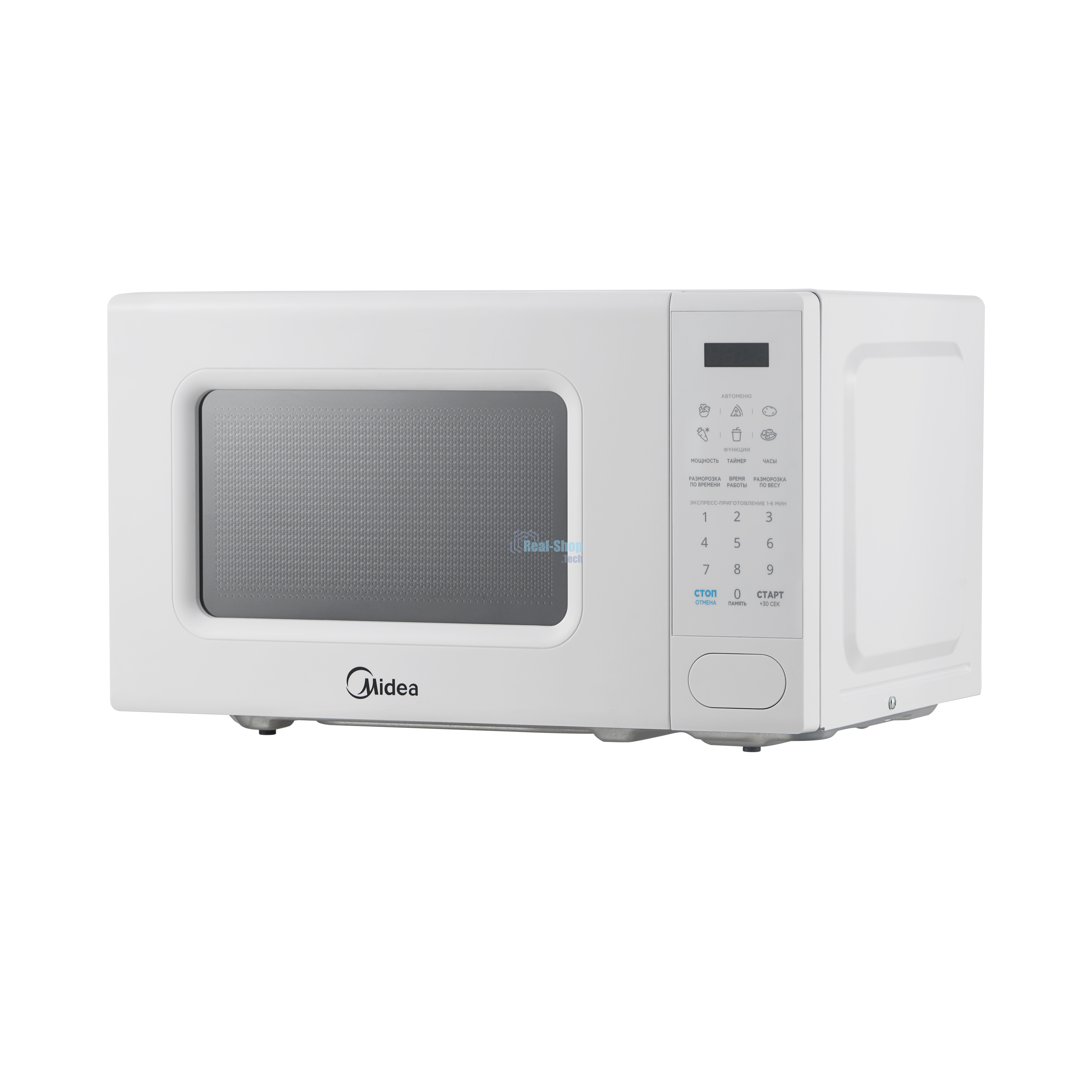 Микроволновая печь Midea EM720C2PR-W белый, 20 л, 700 Вт, переключатели - сенсор