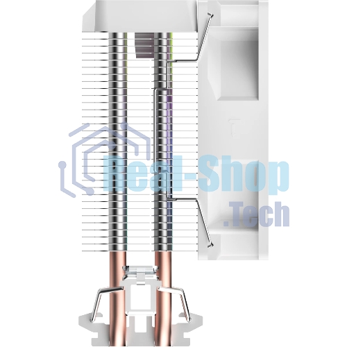 Кулер для процессора Ocypus Gamma A20 WH ARGB, 92mm FARGB FAN, Top FARGB Panel, 2 HEAT PIPES, 3-PIN, 1900 RPM, 21DBA, HYDRO BEARING, LGA115X/1200/1700/18XX, AM4/AM5