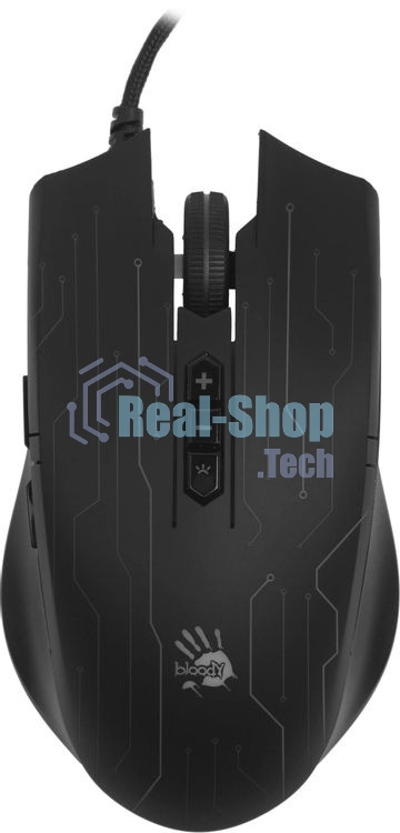 Мышь проводная A4Tech Bloody Q82 черный, 3200 dpi, USB, кнопки - 8