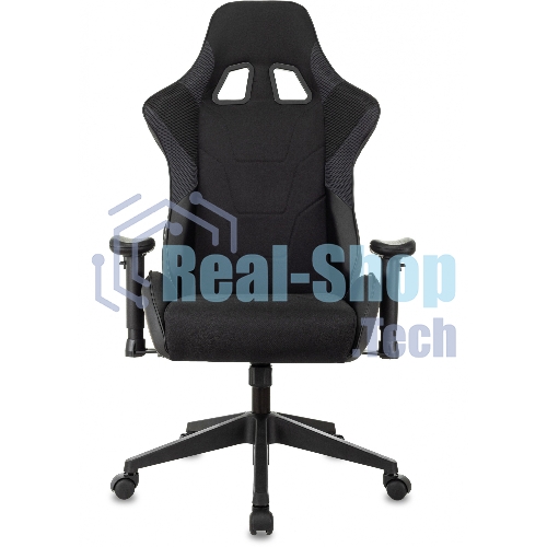 Кресло Бюрократ VIKING 4 AERO BLACK EDITION черный, экокожа, 120 кг, механизм качания