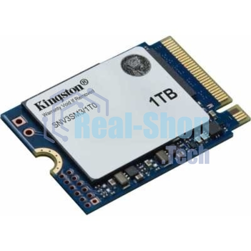Накопитель SSD Kingston NV3, 1000Gb, M.2(22x30мм), NVMe, PCIe 4.0 x4, 3D TLC, R/W 6000/4000Mb/s, TbW 320, DWPD 0.2 (60 мес)