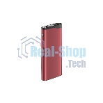 Портативный аккумулятор OLMIO QL-10, 10000mAh, 22.5W, QuickCharge3.0/PowerDelivery, LCD, красный,