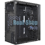 Компьютерный корпус Minitower ExeGate mEVO-9302-NPX450 (mATX, БП 450NPX с вент. 12см, 2хUSB+1хUSB 3.0, HD аудио, черный, с RGb подсветкой)