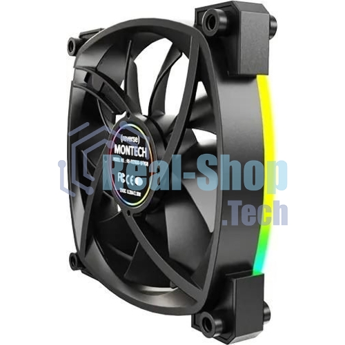 Вентилятор для корпуса Montech RX120 Reverse ARGb 120х120x25 черный 4-pin 27дБ (RX120 PWM BLACK) Ret