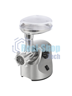 Мясорубка электрическая Centek CT-1606 серебристый, 3000 Вт, 3.0 кг/мин, реверс, металлический лоток, насадки - 5