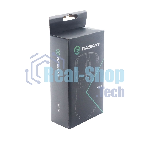 Мышь проводная Raskat M018 черный, 3200 dpi, USB, кнопки - 6