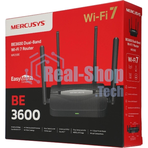 Двухдиапазонный роутер Wi-Fi 7 Mercusys MR25BE BE3600