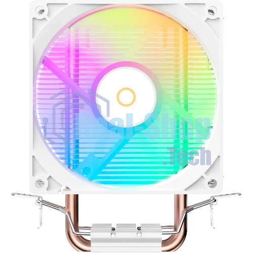 Кулер для процессора Ocypus Gamma A20 WH ARGB, 92mm FARGB FAN, Top FARGB Panel, 2 HEAT PIPES, 3-PIN, 1900 RPM, 21DBA, HYDRO BEARING, LGA115X/1200/1700/18XX, AM4/AM5