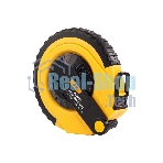 Мерная лента Deli DL9820ZY 20м x 14.5мм Ударопрочный корпус. Основной класс точности. Метрическое полотно из стекловолокна и ПВХ.
