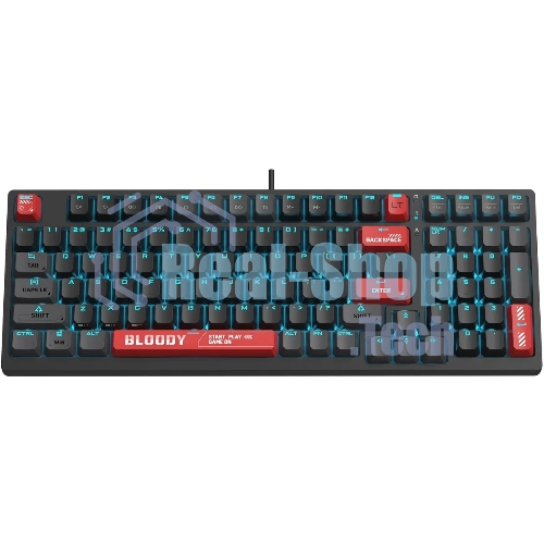 Клавиатура проводная A4Tech Bloody AT98 USB черный/красный