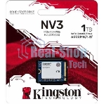 Накопитель SSD Kingston NV3, 1000Gb, M.2(22x30мм), NVMe, PCIe 4.0 x4, 3D TLC, R/W 6000/4000Mb/s, TbW 320, DWPD 0.2 (60 мес)