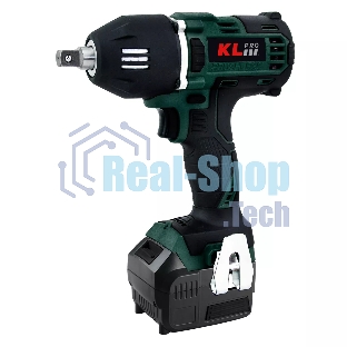 Профессиональный бесщеточный гайковерт аккумуляторный KLPRO KLSS18BH-50 (18В, Li-ion-2шт, 5.0Ач, 400Нм, 2 скорости, подсветка,З/У,в кейсе)