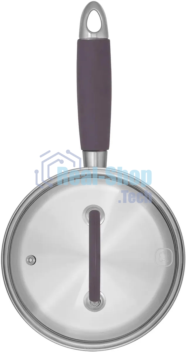 Ковш Rondell Akzent RDS-1386, 1.3 л, с крышкой, стальной